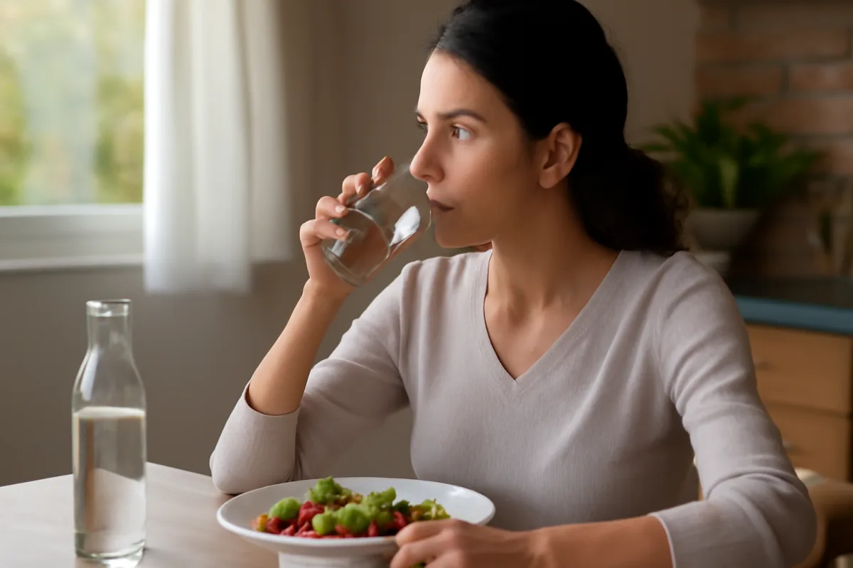 Bere acqua prima dei pasti: i benefici e quando iniziano a farsi sentire