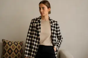 Trame e stampe geometriche sono ancora di tendenza? Il motivo inatteso per cui funzionano anche in look minimal