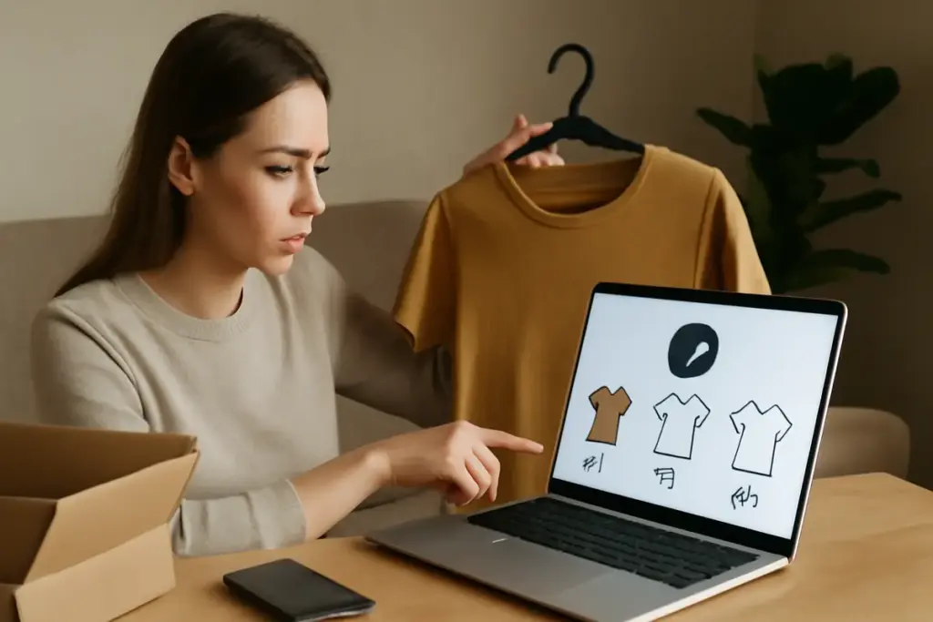 Come si sceglie la taglia corretta durante lo shopping online? Il metodo che riduce gli errori