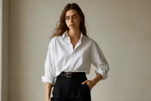 Come abbinare una camicia oversize senza perdere forma? Sfrutta questo dettaglio di styling