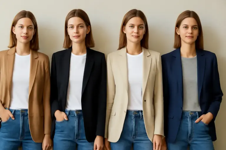Abbinamenti giacca blazer e t-shirt: il dettaglio che svecchia davvero ogni outfit da giorno