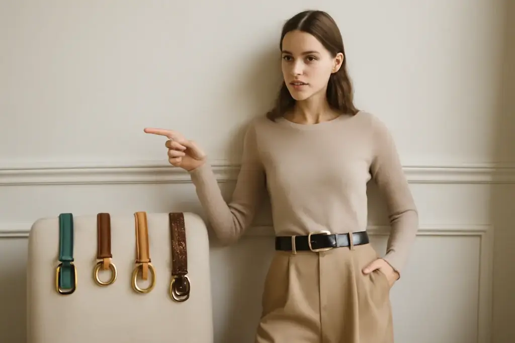 Come scegliere la cintura giusta per ogni look? L’accorgimento che definisce la silhouette