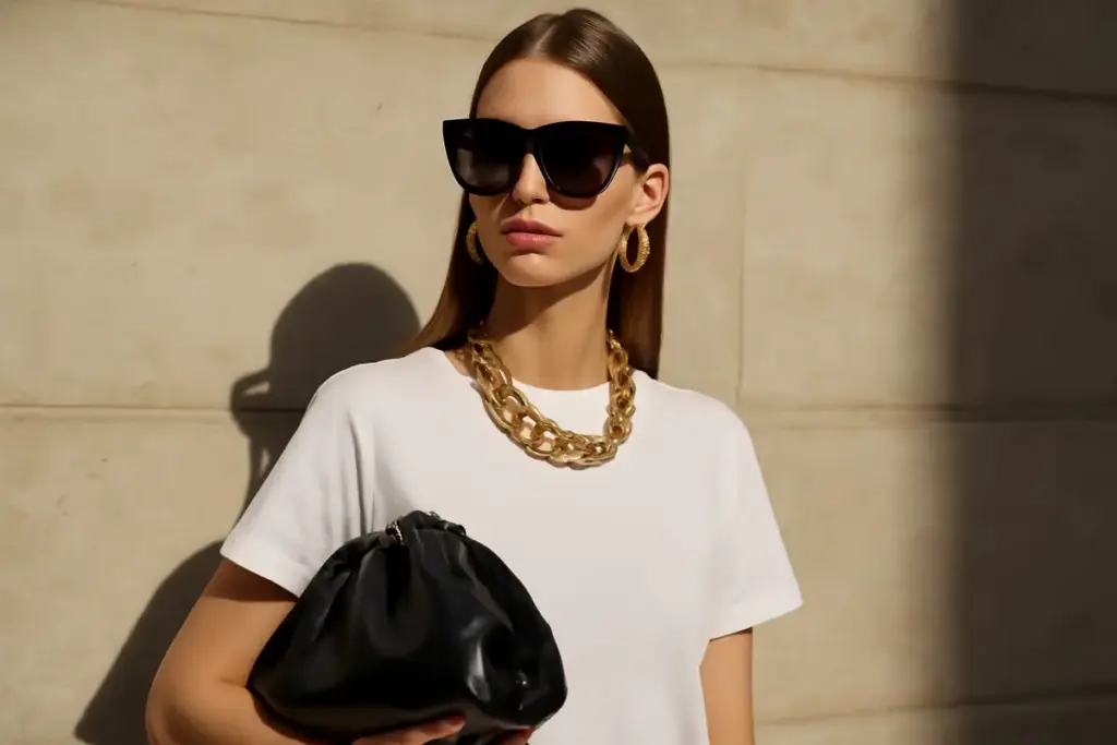 Accessori maxi: il dettaglio che trasforma subito un outfit basic in look da passerella