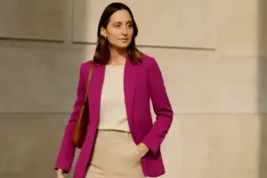 Blazer colorati: come indossarli senza risultare eccessive grazie all’abbinamento neutro