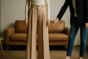 Pantaloni palazzo: il dettaglio di vestibilità che pochi considerano e fa davvero la differenza